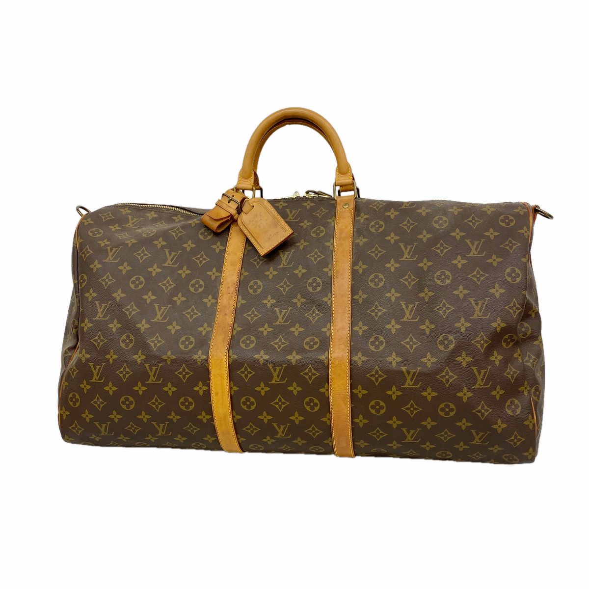Louis Vuitton Boston Bag Monogram Keepall Bandouliere 60 Brown