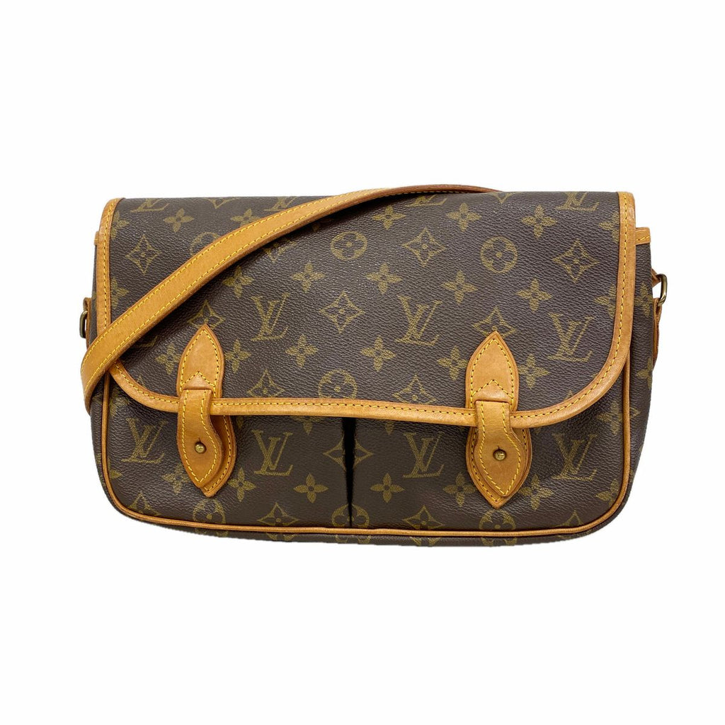 Louis Vuitton Shoulder Bag Monogram Gibeciere MM Brown