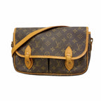 Louis Vuitton Shoulder Bag Monogram Gibeciere MM Brown