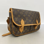Louis Vuitton Shoulder Bag Monogram Gibeciere MM Brown — view 2
