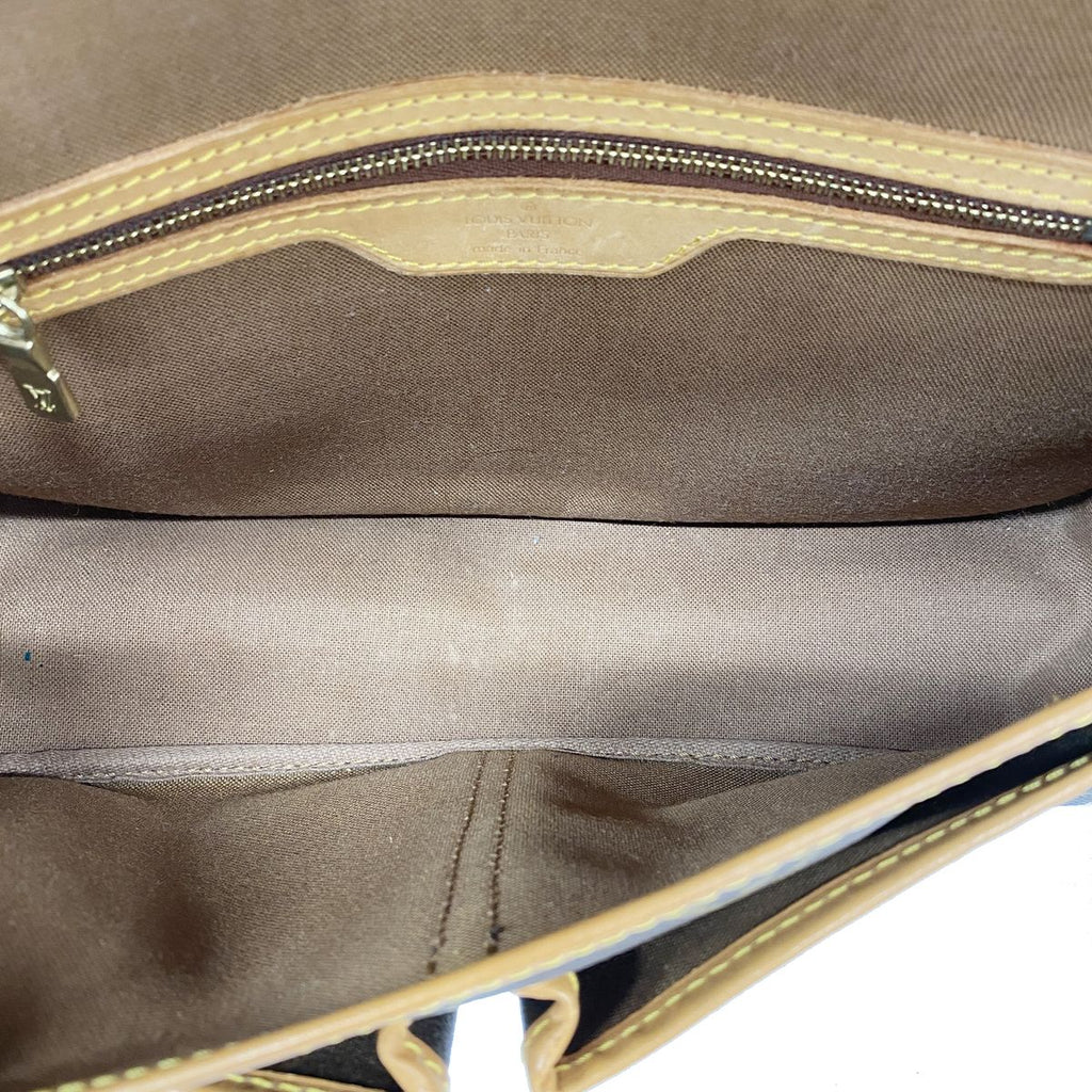 Louis Vuitton Shoulder Bag Monogram Gibeciere MM Brown — view 4