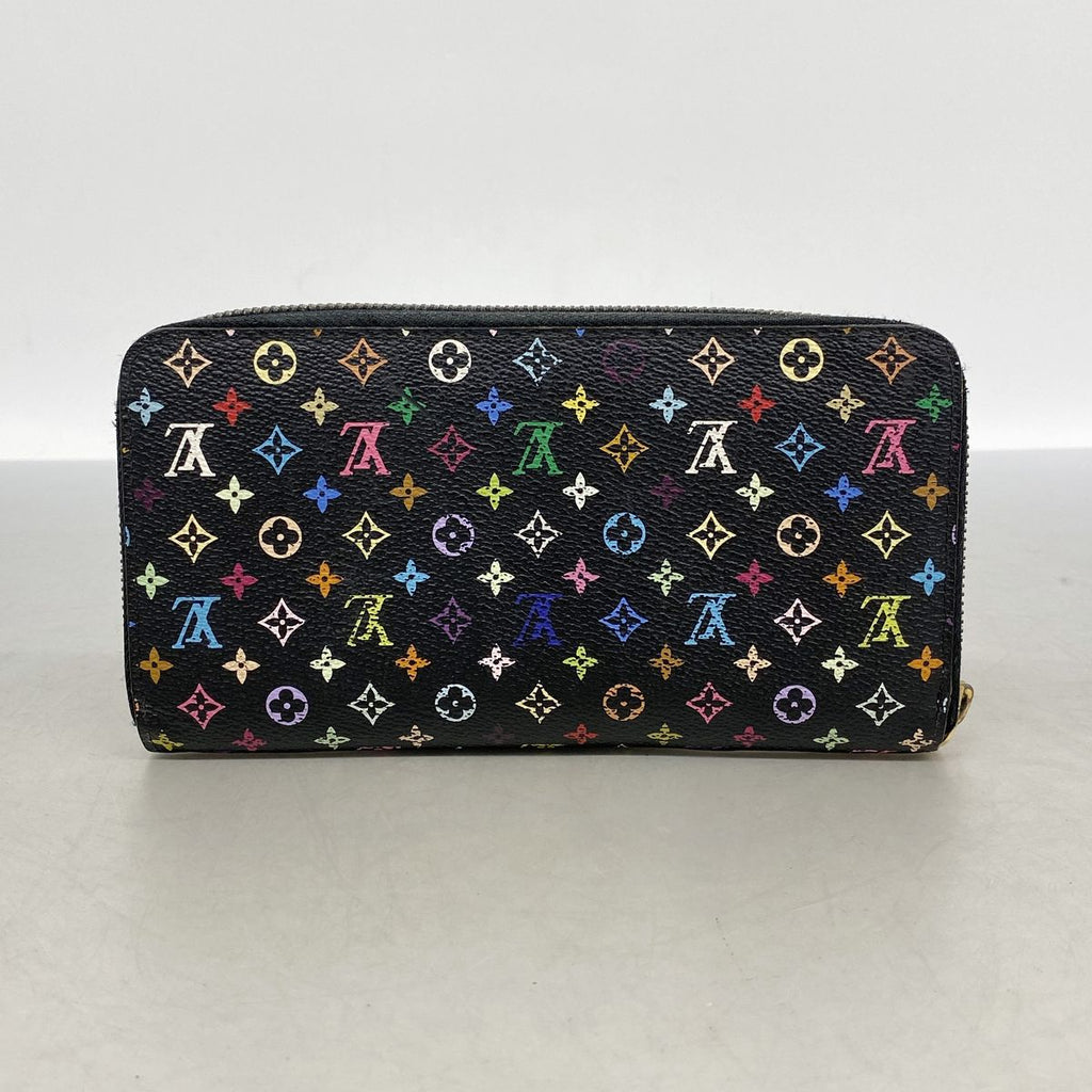 Louis Vuitton Wallet Monogram Multicolor Zippy Noir Violet — view 8