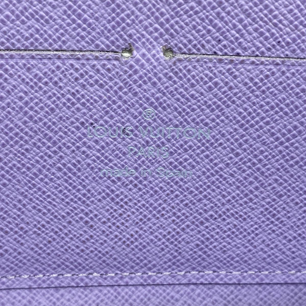 Louis Vuitton Wallet Monogram Multicolor Zippy Noir Violet — view 4
