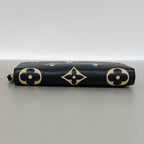 Louis Vuitton Wallet Monogram Empreinte Bicolor Zippy Black Beige — view 3