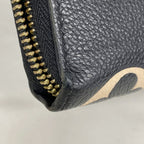Louis Vuitton Wallet Monogram Empreinte Bicolor Zippy Black Beige — view 6