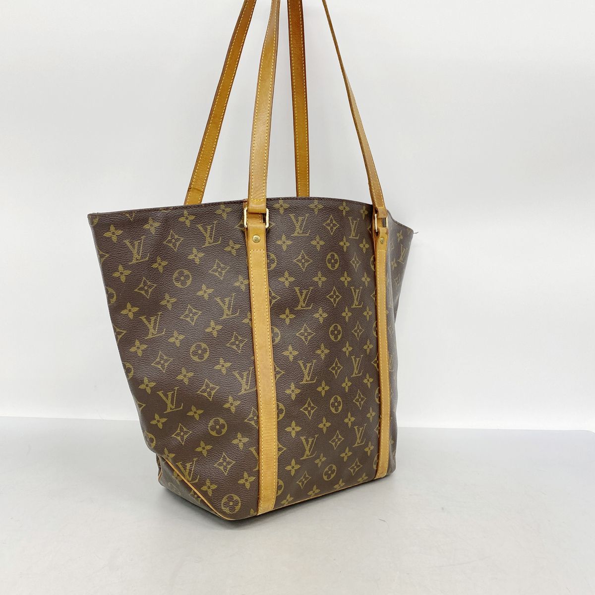 Louis Vuitton Tote Bag Monogram Sac Shopping Brown — view 2