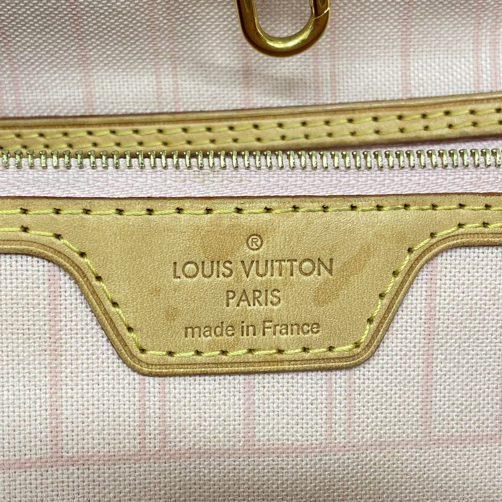 Louis Vuitton Tote Bag Damier Azur Neverfull MM Rose Ballerine — view 5