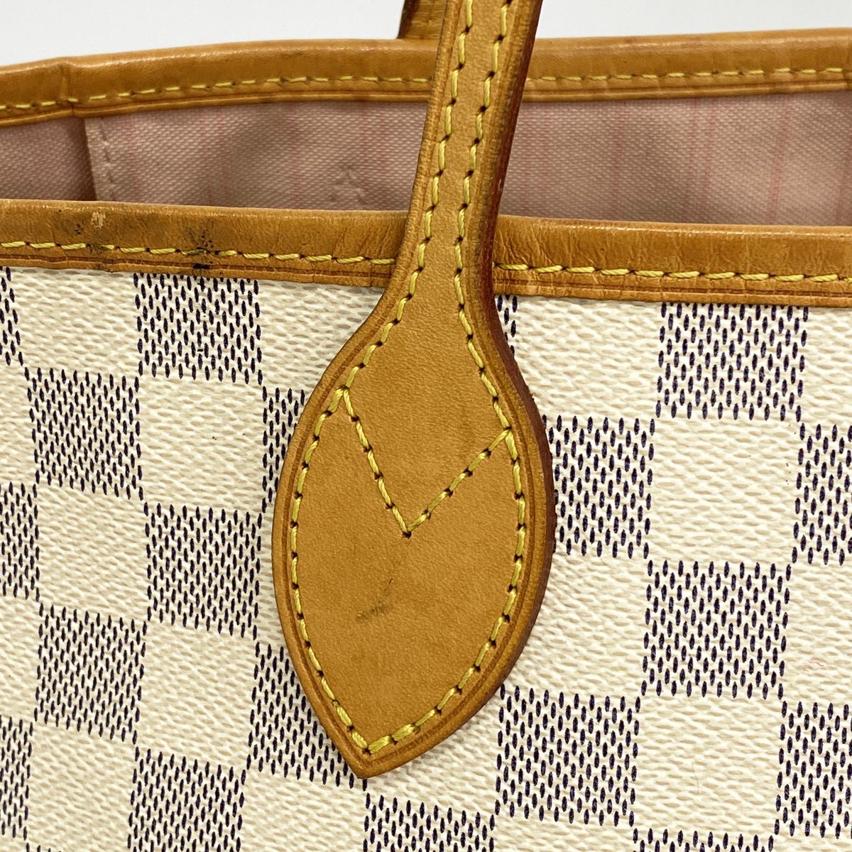 Louis Vuitton Tote Bag Damier Azur Neverfull MM Rose Ballerine — view 7