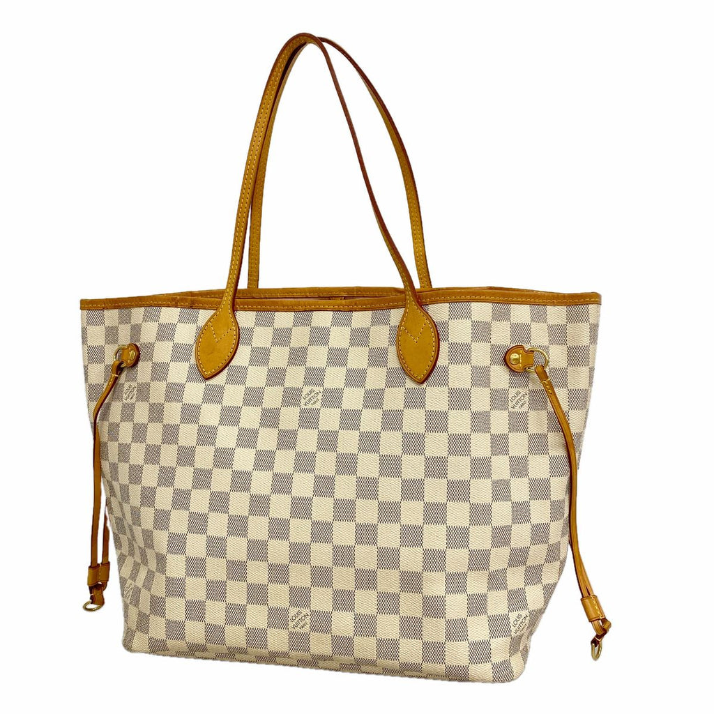Louis Vuitton Tote Bag Damier Azur Neverfull MM Rose Ballerine