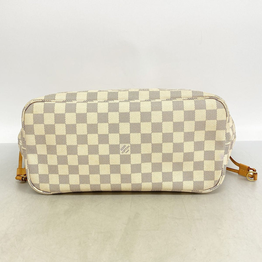 Louis Vuitton Tote Bag Damier Azur Neverfull MM Rose Ballerine — view 3