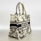 Dior Tote Bag Book Canvas White Black — view 2