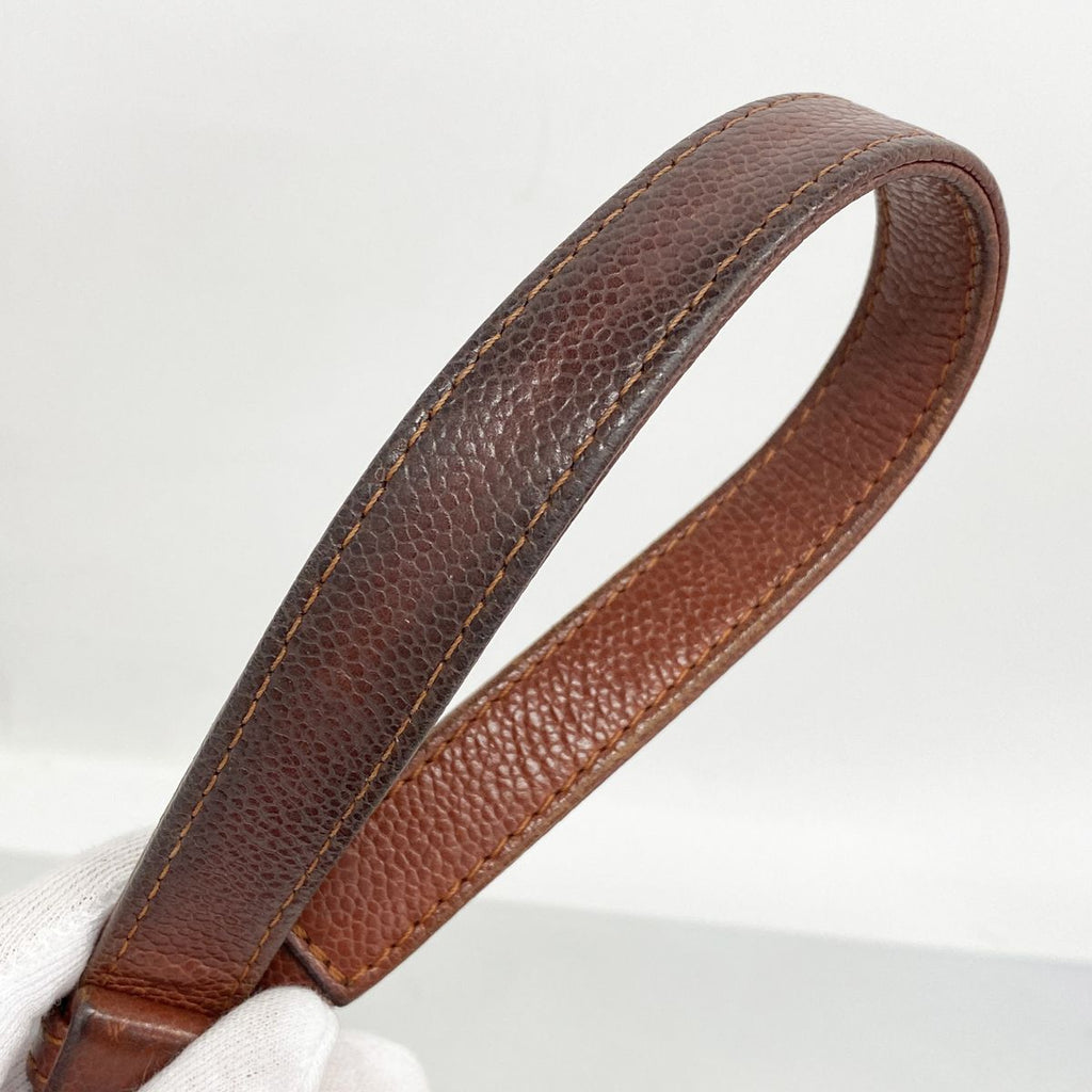 Chanel Shoulder Bag Boy Caviar Leather Brown Gold — view 7