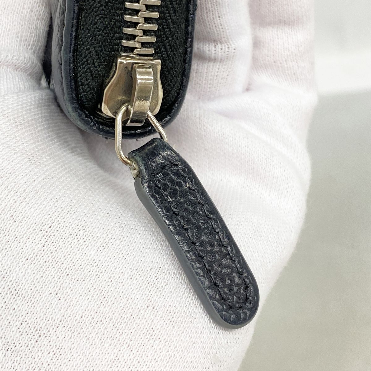 Chanel Wallet Quilted Caviar Leather Black Silver — view 7