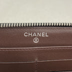 Chanel Wallet Quilted Caviar Leather Black Silver — view 4