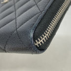 Chanel Wallet Quilted Caviar Leather Black Silver — view 5