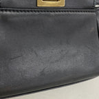 Fendi Handbag Micro Peekaboo Leather Black Gold 2-Way Bag — view 8