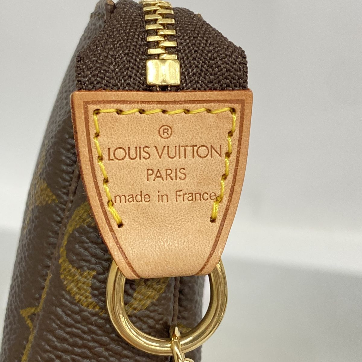 Louis Vuitton Pouch Monogram Mini Pochette Accessoires Brown — view 5