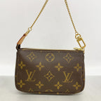 Louis Vuitton Pouch Monogram Mini Pochette Accessoires Brown — view 6