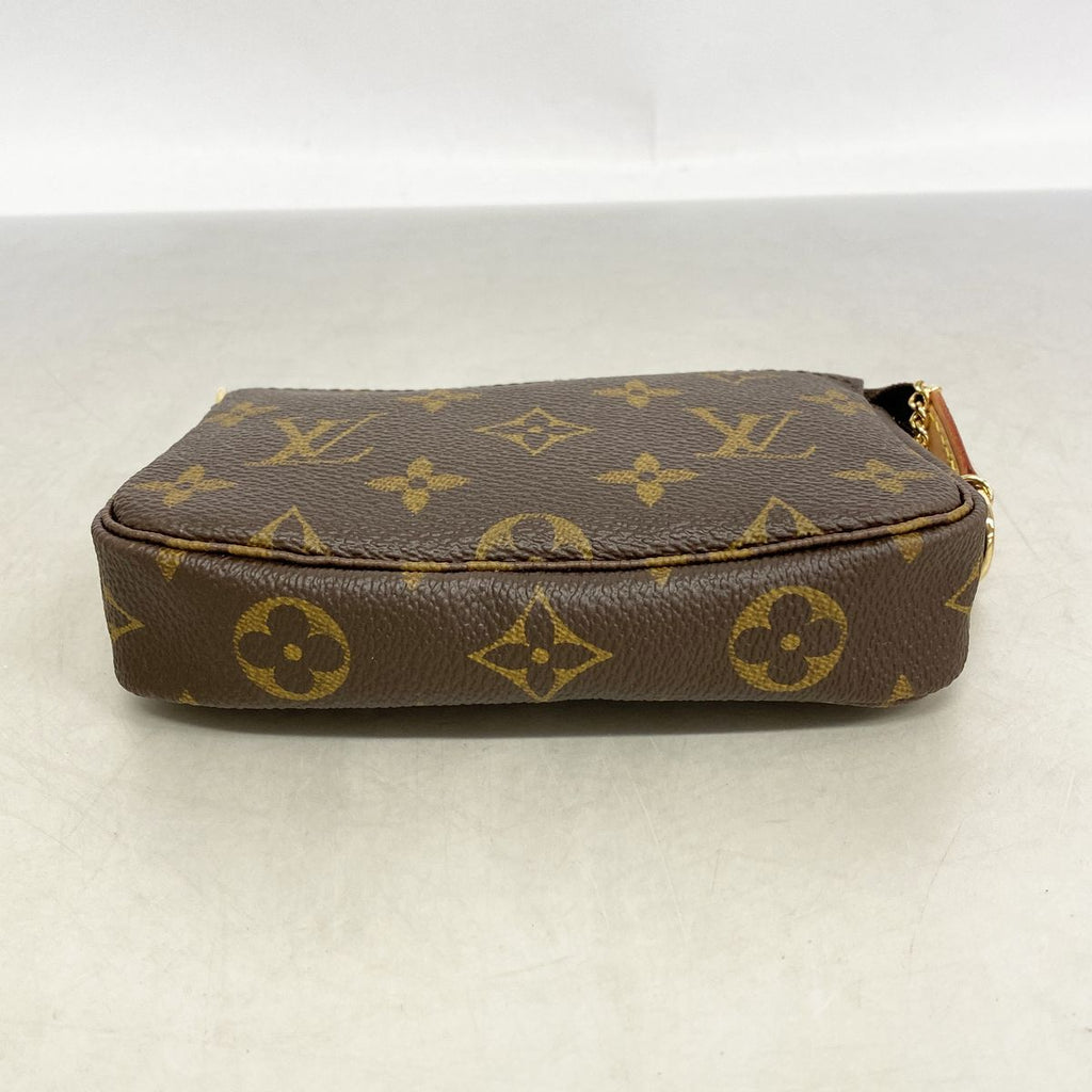Louis Vuitton Pouch Monogram Mini Pochette Accessoires Brown — view 3