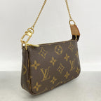 Louis Vuitton Pouch Monogram Mini Pochette Accessoires Brown — view 2