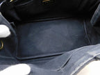 Prada Canapa Mini 2-Way Tote Bag Canvas Black — view 5