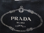 Prada Canapa Mini 2-Way Tote Bag Canvas Black — view 2