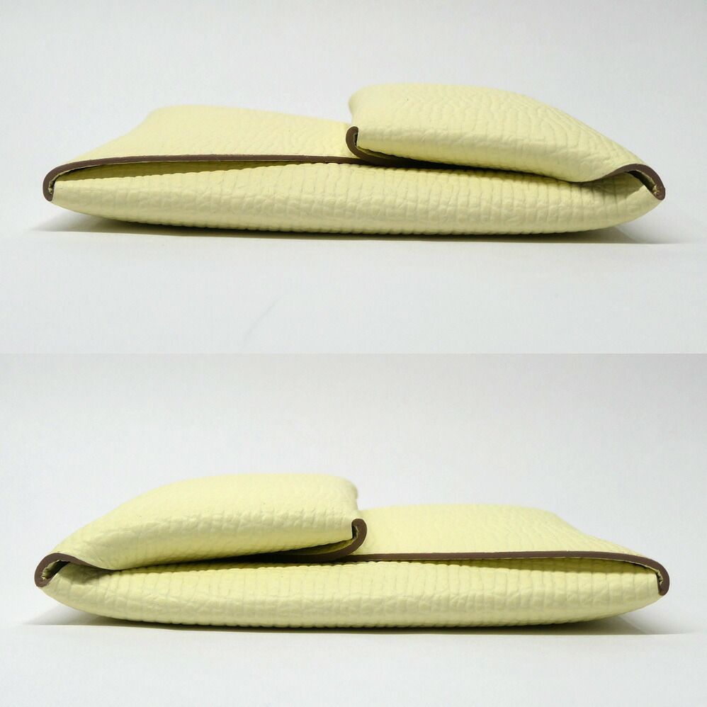 Hermes Bastia Jaune Milton Epsom Coin Purse — view 4