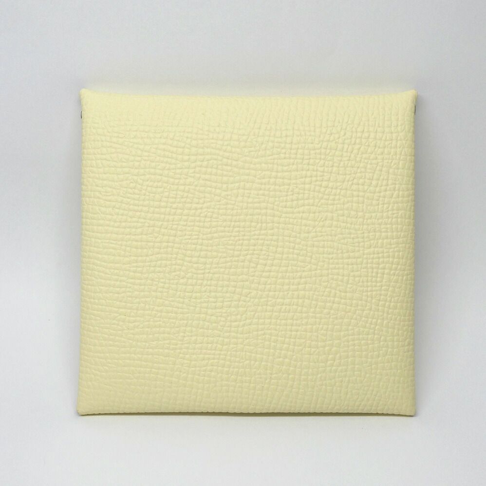 Hermes Bastia Jaune Milton Epsom Coin Purse — view 2