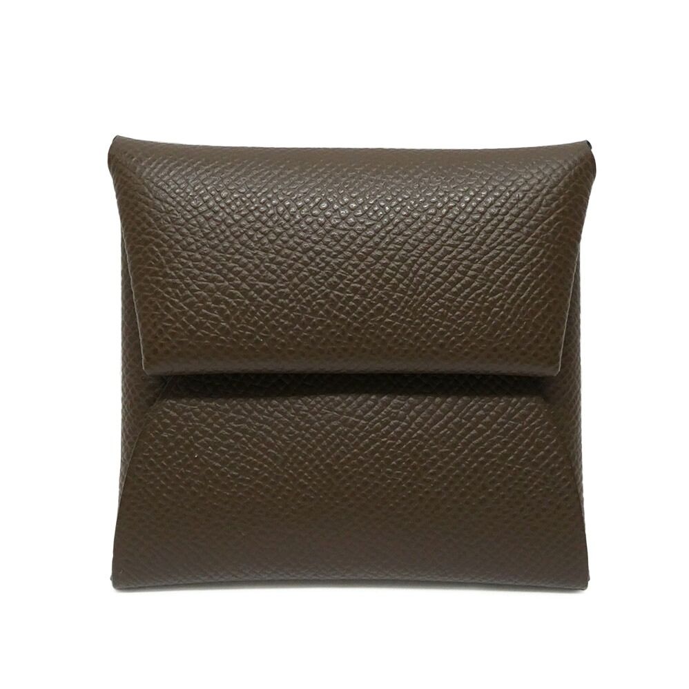 Hermes Bastia Ecorse Epsom Coin Purse Brown