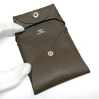 Hermes Bastia Ecorse Epsom Coin Purse Brown — view 5