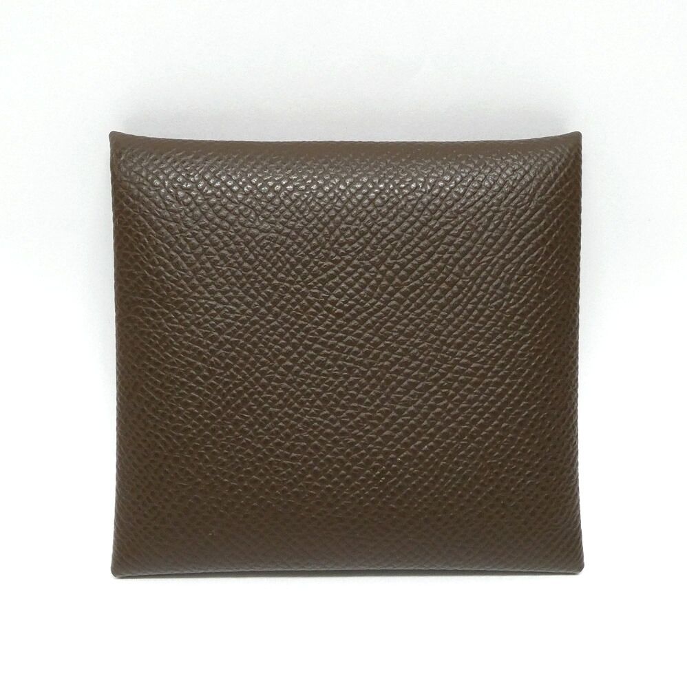 Hermes Bastia Ecorse Epsom Coin Purse Brown — view 2