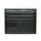 Prada Soft Looks Leather Card Case Black Triangle Logo — view 2