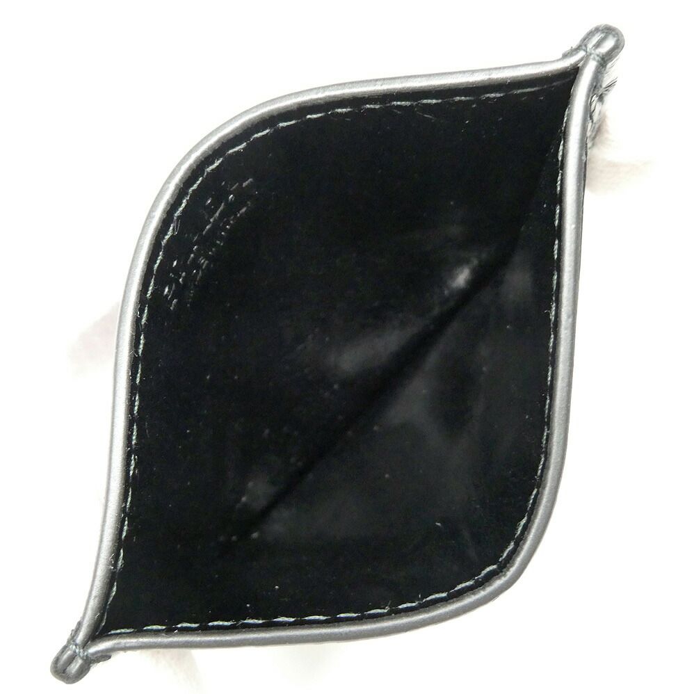 Prada Soft Looks Leather Card Case Black Triangle Logo — view 5