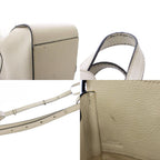 Loewe Hammock Drawstring Mini Shoulder Bag Leather Beige — view 8