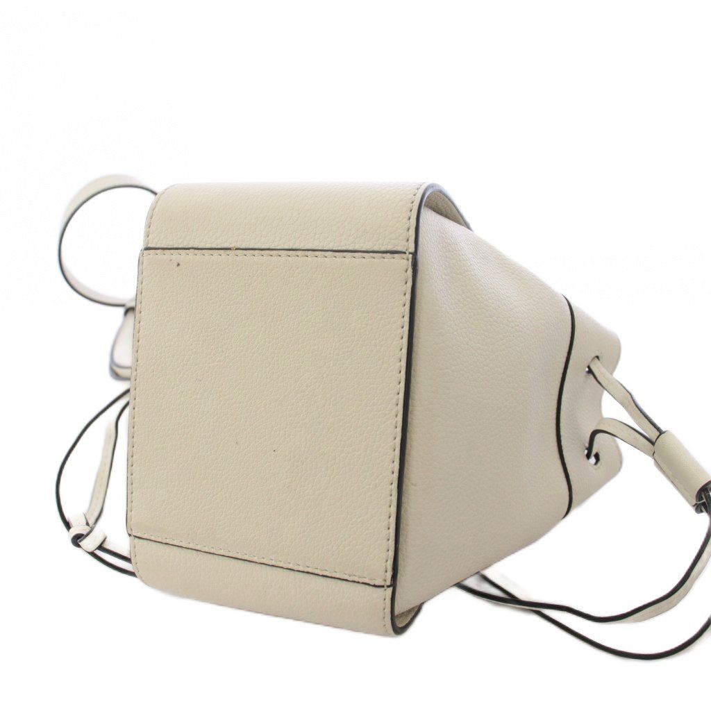 Loewe Hammock Drawstring Mini Shoulder Bag Leather Beige — view 5