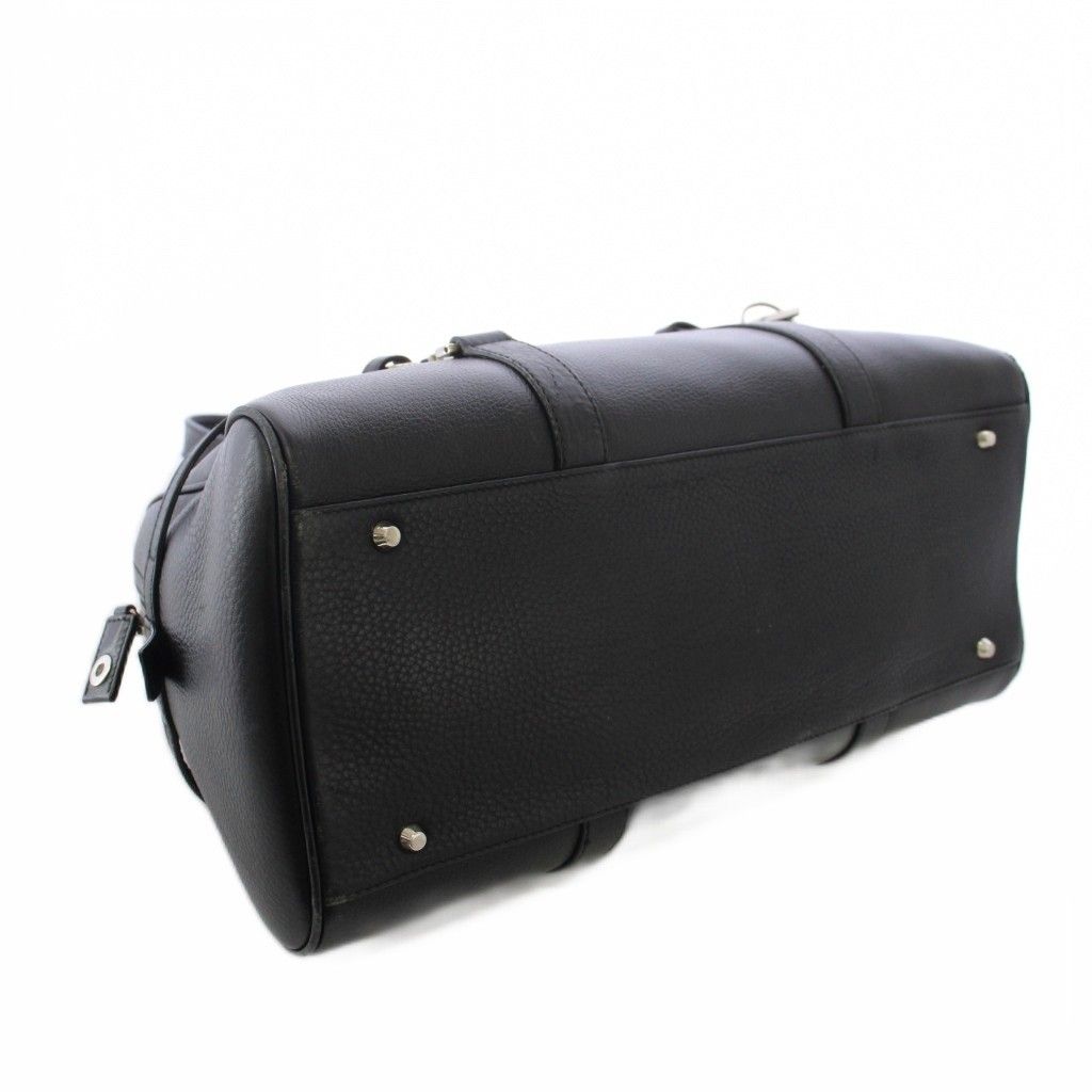 Dior John Galliano Era D-charm Bowler Mini Boston Bag Leather Black — view 4