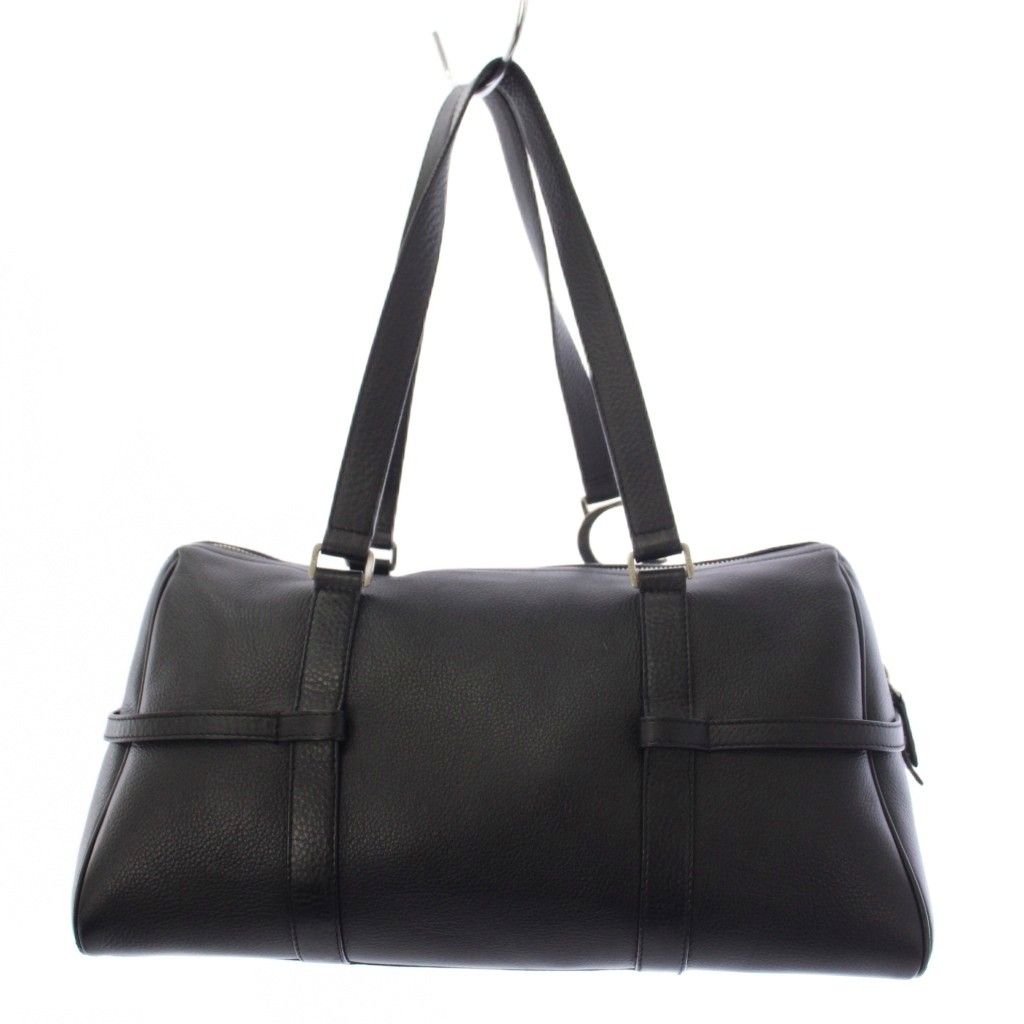 Dior John Galliano Era D-charm Bowler Mini Boston Bag Leather Black — view 2