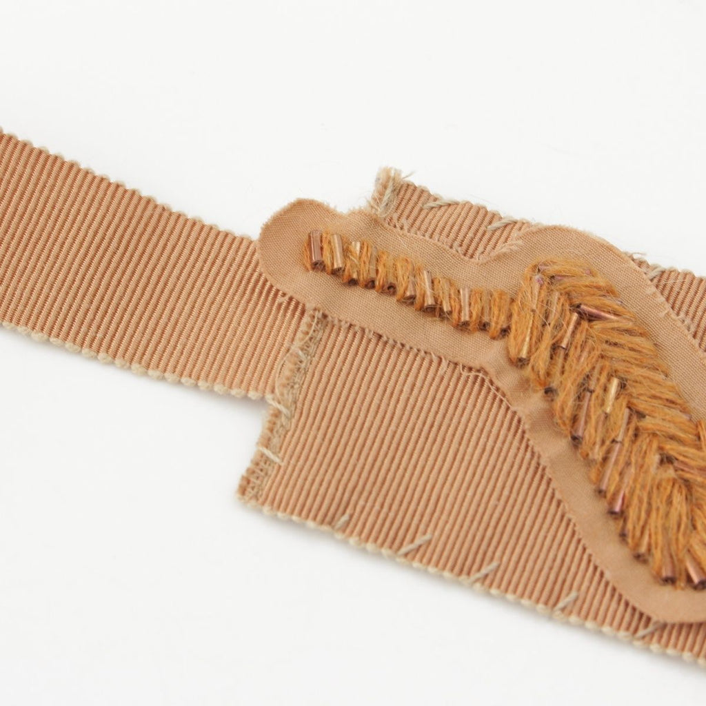 Prada Archive Beaded Bijou Sash Belt Brown Beige — view 5