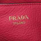 Prada Vitello Phoenix Leather Camera Shoulder Bag Pink — view 7