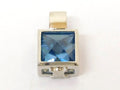 Celine Platinum Blue Topaz Pendant