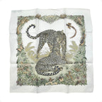 Hermes Petit Carre Scarf Tiger Animal Jungle Silk