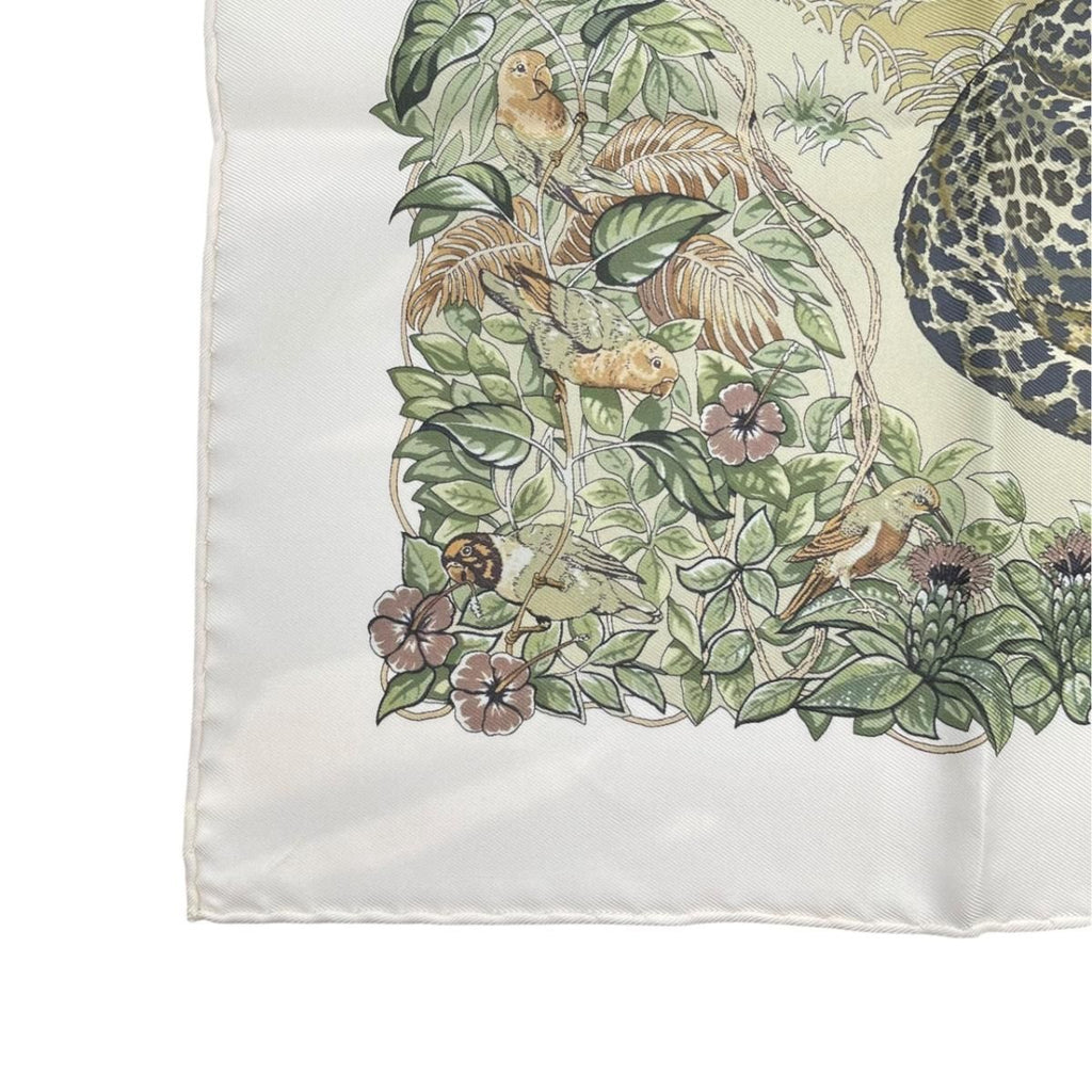 Hermes Petit Carre Scarf Tiger Animal Jungle Silk — view 5