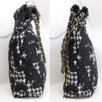 Chanel 22 Small Tweed BK GD Pouch Shoulder Bag — view 3
