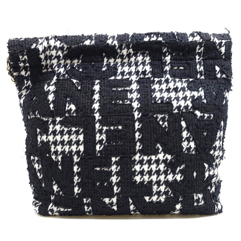 Chanel 22 Small Tweed BK GD Pouch Shoulder Bag — view 2