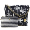 Chanel 22 Small Tweed BK GD Pouch Shoulder Bag