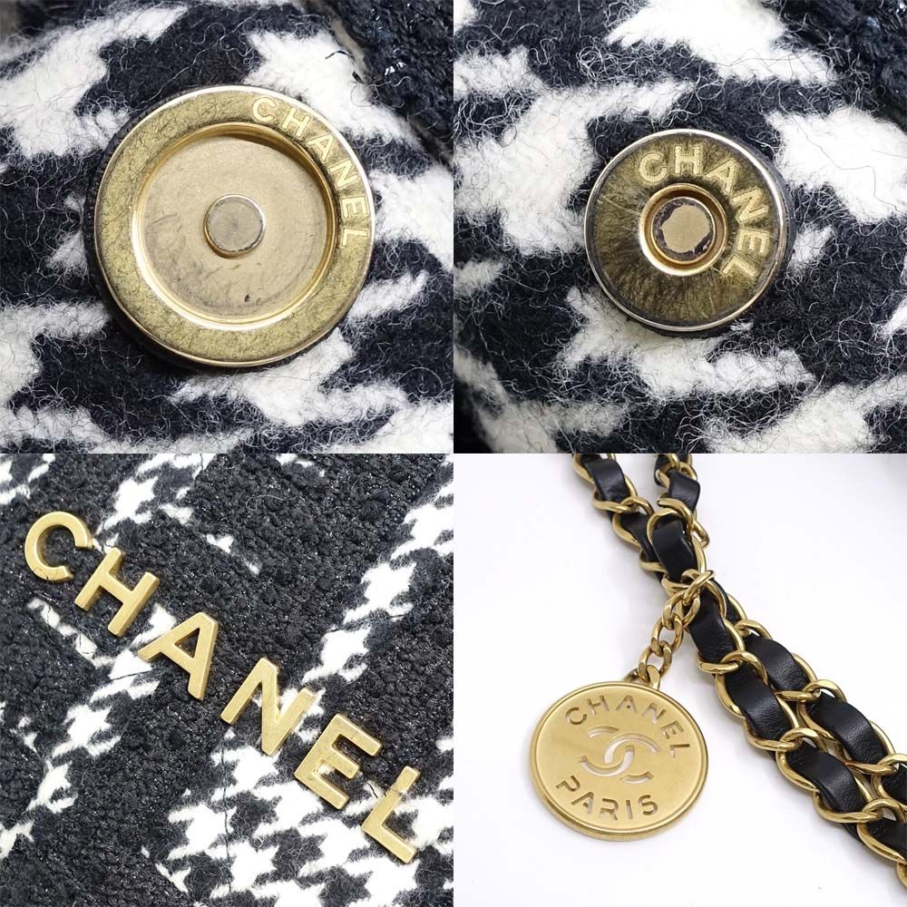 Chanel 22 Small Tweed BK GD Pouch Shoulder Bag — view 8