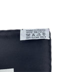 Hermes Petit Carre Scarf 45 Silk Belt Chain Pattern Black Gold — view 6