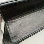 Chanel Quilted 25 Push Lock Chain Shoulder Black Bag Lambskin — view 5