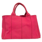 Prada Tote Bag Canapa Pink — view 3