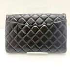 Chanel Quilted Chain Shoulder Black Lambskin Bag — view 2